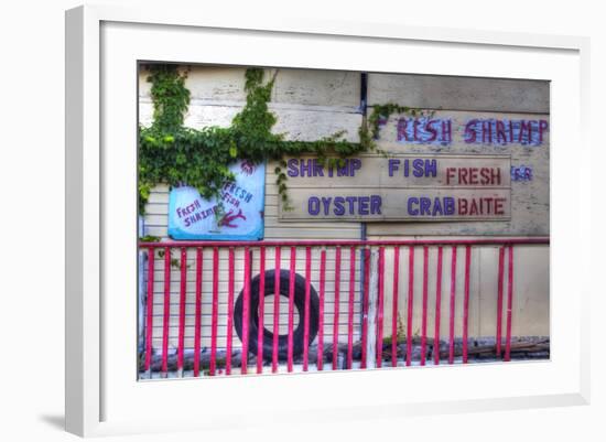 USA, Florida, Apalachicola, Old Oyster House on Apalachicola Bay-Joanne Wells-Framed Photographic Print