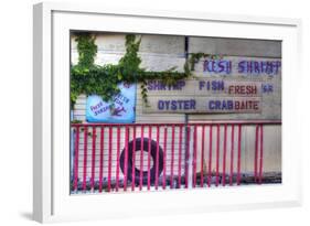 USA, Florida, Apalachicola, Old Oyster House on Apalachicola Bay-Joanne Wells-Framed Photographic Print