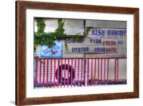USA, Florida, Apalachicola, Old Oyster House on Apalachicola Bay-Joanne Wells-Framed Photographic Print
