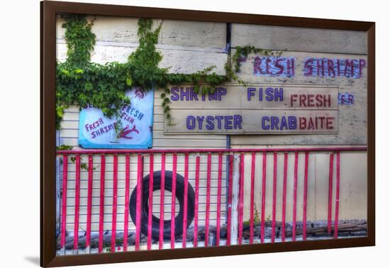 USA, Florida, Apalachicola, Old Oyster House on Apalachicola Bay-Joanne Wells-Framed Photographic Print