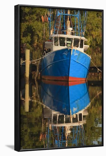 USA, Florida, Apalachicola, Shrimp Boat Docked at Apalachicola-Joanne Wells-Framed Photographic Print