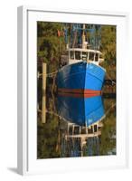 USA, Florida, Apalachicola, Shrimp Boat Docked at Apalachicola-Joanne Wells-Framed Photographic Print