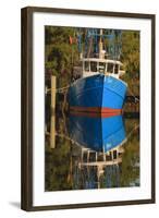 USA, Florida, Apalachicola, Shrimp Boat Docked at Apalachicola-Joanne Wells-Framed Photographic Print