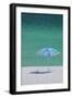 USA, Florida. Beach umbrella on the Emerald Coast, Destin.-Anna Miller-Framed Photographic Print