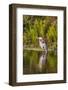 USA, Florida, Celebration. A grey heron enjoying the morning sun-Hollice Looney-Framed Photographic Print