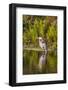 USA, Florida, Celebration. A grey heron enjoying the morning sun-Hollice Looney-Framed Photographic Print