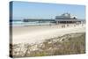 USA, Florida, Daytona Beach, Joe's Crab Shack on beach.-Lisa S. Engelbrecht-Stretched Canvas