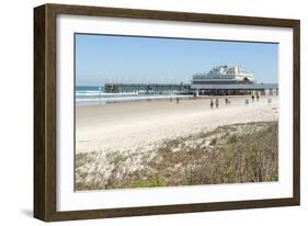 USA, Florida, Daytona Beach, Joe's Crab Shack on beach.-Lisa S. Engelbrecht-Framed Photographic Print