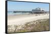 USA, Florida, Daytona Beach, Joe's Crab Shack on beach.-Lisa S. Engelbrecht-Framed Stretched Canvas