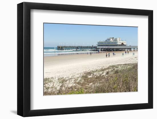 USA, Florida, Daytona Beach, Joe's Crab Shack on beach.-Lisa S. Engelbrecht-Framed Photographic Print