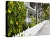 USA, Florida, Florida Keys, Key West, Truman Annex, House Detail-Walter Bibikow-Stretched Canvas