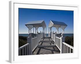 USA, Florida, Florida Panhandle, Seaside, Beach Pavillion-Walter Bibikow-Framed Photographic Print