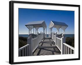 USA, Florida, Florida Panhandle, Seaside, Beach Pavillion-Walter Bibikow-Framed Photographic Print