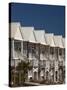 USA, Florida, Florida Panhandle, St. George Island, Beachfront Houses-Walter Bibikow-Stretched Canvas