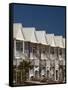 USA, Florida, Florida Panhandle, St. George Island, Beachfront Houses-Walter Bibikow-Framed Stretched Canvas