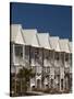 USA, Florida, Florida Panhandle, St. George Island, Beachfront Houses-Walter Bibikow-Stretched Canvas