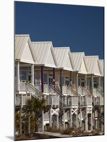 USA, Florida, Florida Panhandle, St. George Island, Beachfront Houses-Walter Bibikow-Mounted Photographic Print
