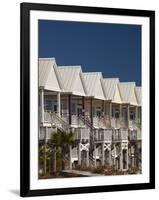 USA, Florida, Florida Panhandle, St. George Island, Beachfront Houses-Walter Bibikow-Framed Photographic Print