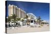 USA, Florida, Fort Lauderdale Beach, High Rise Buildings-Walter Bibikow-Stretched Canvas