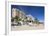 USA, Florida, Fort Lauderdale Beach, High Rise Buildings-Walter Bibikow-Framed Photographic Print