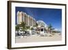 USA, Florida, Fort Lauderdale Beach, High Rise Buildings-Walter Bibikow-Framed Photographic Print