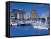 USA, Florida, Fort Lauderdale, Elevated View of Fort Lauderdale Beach from Intercaostal Waterway-Walter Bibikow-Framed Stretched Canvas