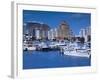 USA, Florida, Fort Lauderdale, Elevated View of Fort Lauderdale Beach from Intercaostal Waterway-Walter Bibikow-Framed Photographic Print