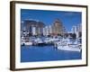 USA, Florida, Fort Lauderdale, Elevated View of Fort Lauderdale Beach from Intercaostal Waterway-Walter Bibikow-Framed Photographic Print