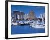 USA, Florida, Fort Lauderdale, Elevated View of Fort Lauderdale Beach from Intercaostal Waterway-Walter Bibikow-Framed Photographic Print