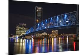 Usa, Florida, Jacksonville, Main Street Bridge across the St. John's River-Joanne Wells-Mounted Premium Photographic Print