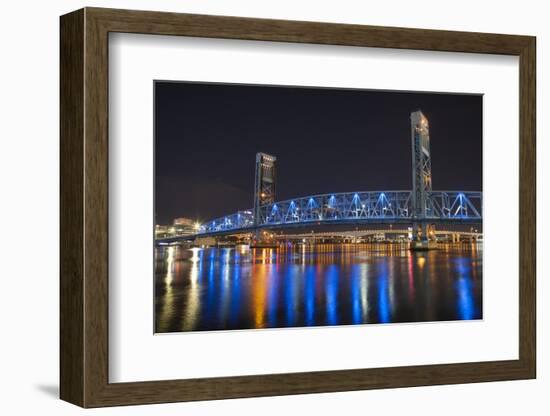 Usa, Florida, Jacksonville, Main Street Bridge across the St. John's River-Joanne Wells-Framed Photographic Print