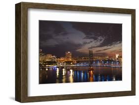 Usa, Florida, Jacksonville, Main Street Bridge across the St. John's River-Joanne Wells-Framed Photographic Print