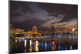 Usa, Florida, Jacksonville, Main Street Bridge across the St. John's River-Joanne Wells-Mounted Photographic Print