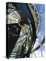 USA, Florida, Jupiter, Jupiter Inlet Lighthouse, Detail of the Fresnel Lens-Walter Bibikow-Stretched Canvas