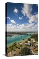 USA, Florida, Jupiter, View of the Jupiter Inlet-Walter Bibikow-Stretched Canvas