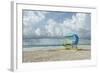 USA, Florida, Miami Beach. Colorful lifeguard station.-Rob Tilley-Framed Photographic Print