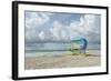 USA, Florida, Miami Beach. Colorful lifeguard station.-Rob Tilley-Framed Photographic Print