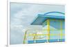 USA, Florida, Miami Beach. Colorful lifeguard station.-Rob Tilley-Framed Photographic Print