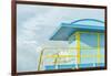 USA, Florida, Miami Beach. Colorful lifeguard station.-Rob Tilley-Framed Photographic Print