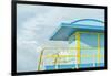 USA, Florida, Miami Beach. Colorful lifeguard station.-Rob Tilley-Framed Photographic Print