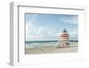 USA, Florida, Miami Beach. Colorful lifeguard station.-Rob Tilley-Framed Photographic Print