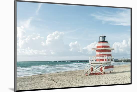 USA, Florida, Miami Beach. Colorful lifeguard station.-Rob Tilley-Mounted Photographic Print