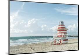 USA, Florida, Miami Beach. Colorful lifeguard station.-Rob Tilley-Mounted Photographic Print