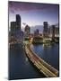 USA, Florida, Miami, Elevated City Skyline from Brickell Key-Walter Bibikow-Mounted Photographic Print