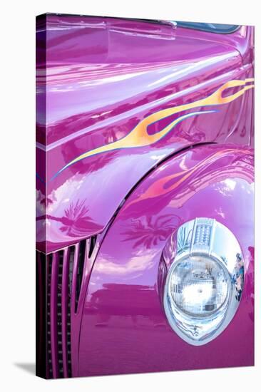 USA, Florida, New Smyrna Beach, classic car show detail-Lisa Engelbrecht-Stretched Canvas