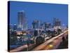 Usa, Florida, Orlando, Downtown Skyline and Interstate 4-John Coletti-Stretched Canvas