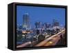 Usa, Florida, Orlando, Downtown Skyline and Interstate 4-John Coletti-Framed Stretched Canvas