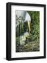 USA, Florida, Orlando. Great Egret and baby egret at Gatorland.-Jim Engelbrecht-Framed Photographic Print