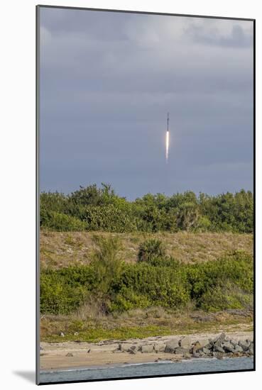 USA, Florida, Port Canaveral. A Space X rocket being launched from Cape Canaveral-Hollice Looney-Mounted Photographic Print