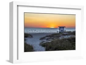 USA, Florida, Port Canaveral. Sunrise over the Atlantic-Hollice Looney-Framed Photographic Print